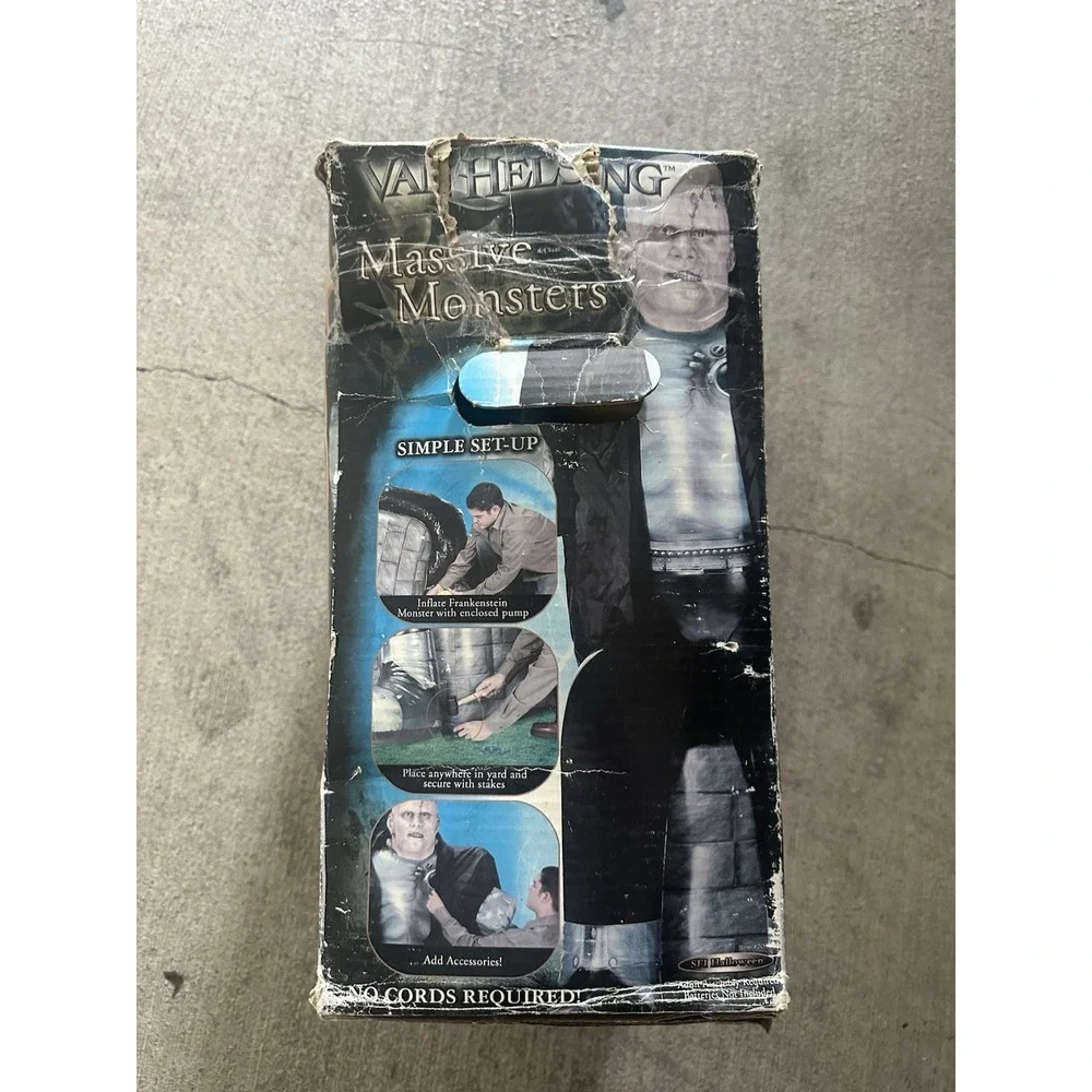 Vintage Van Helsing 2004 Inflatable 7' Monsters Frankenstein Sfi Halloween